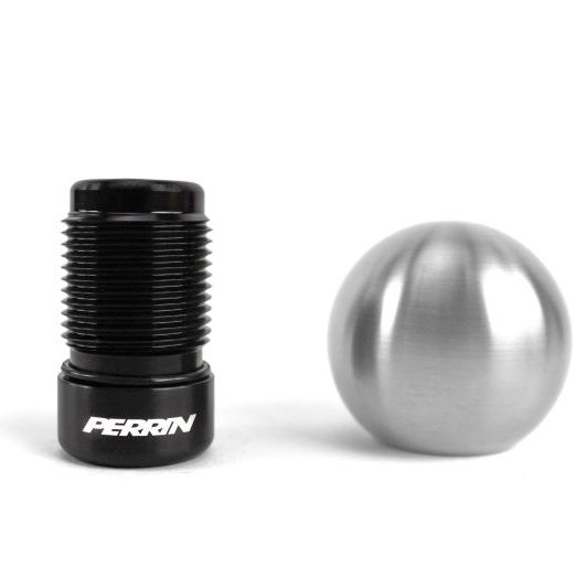 Perrin 2022 BRZ/GR86 Manual Brushed 2.0in Stainless Steel Shift Knob Ball-tuningsupply.com