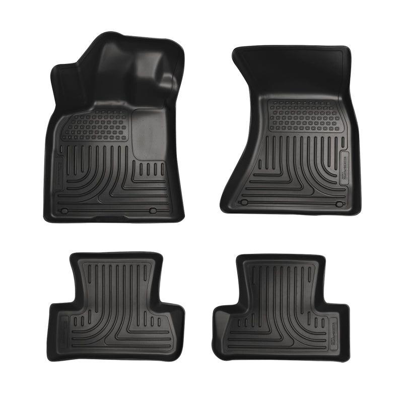 Husky Liners 11-12 Dodge Charger/Chrysler 300 WeatherBeater Combo Black Floor Liners-tuningsupply.com