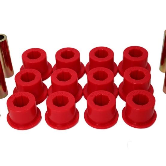 Energy Suspension 05-14 Toyota Tacoma Rear Leaf Spring Bushings - Red-tuningsupply.com