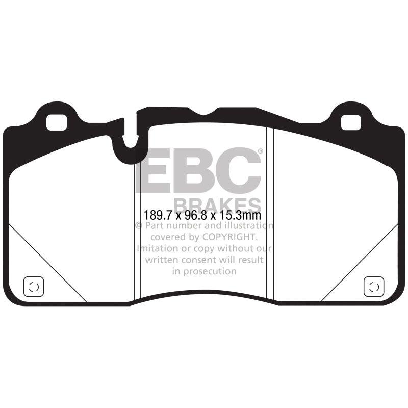 EBC 16-18 Cadillac CTS-V Redstuff Ceramic Low Dust Front Brake Pads-tuningsupply.com