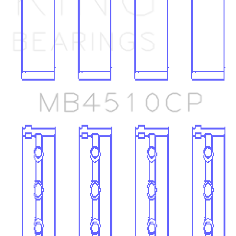 King 2005-2012 Nissan VQ40DE 6 Cyl (Size STD) Performance Main Bearing Set-tuningsupply.com