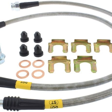 StopTech Evo 8 & 9 Stainless Steel Front Brake lines-Brake Line Kits-Stoptech-STO950.46005-SMINKpower Performance Parts