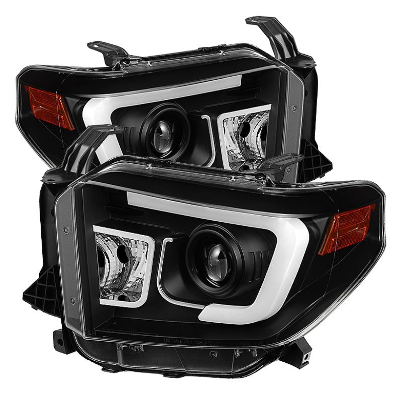 Spyder Toyota Tundra 2014-2016 Projector Headlights Light Bar DRL Black PRO-YD-TTU14-DRL-BK-Headlights-SPYDER-SPY5080158-SMINKpower Performance Parts