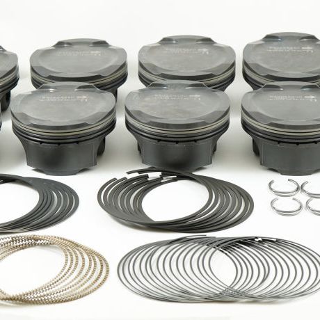 Mahle MS Piston Set Ford Coyote 314ci 3.701in Bore 3.650in Stroke 5.933in Rod .866 Pin -1cc 11CR-tuningsupply.com