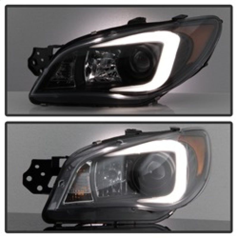 Spyder Subaru WRX 06-07 Projector Headlights - HID Model Only - Black PRO-YD-SWRX06-HID-LBDRL-BK-Headlights-SPYDER-SPY5083913-SMINKpower Performance Parts