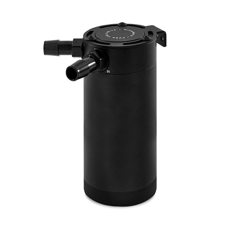 Mishimoto 2-Port Universal XL Baffled Catch Can - Black-tuningsupply.com