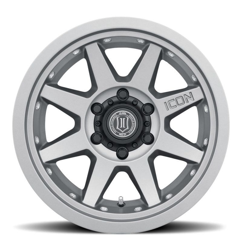 ICON Rebound Pro 17x8.5 6x5.5 0mm Offset 4.75in BS 106.1mm Bore Titanium Wheel-tuningsupply.com