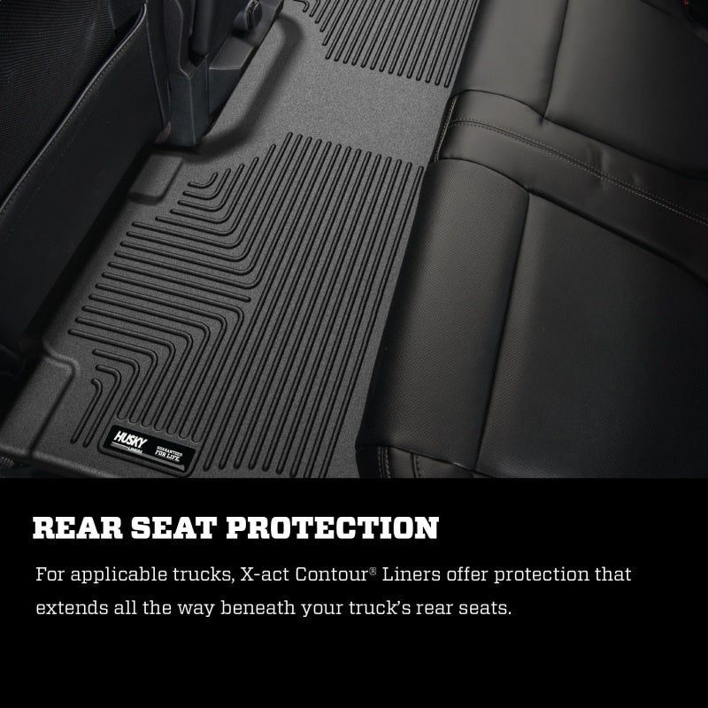 Husky Liners 15-23 Ford F-150 S.Crew/S.Cab X-Act Contour Black Front Seat Floor Liners-tuningsupply.com