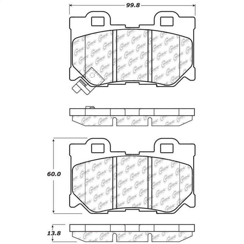 StopTech Street Touring 08-09 Infiniti FX50/G37 Rear Brake Pads-Brake Pads - OE-Stoptech-STO308.13470-SMINKpower Performance Parts