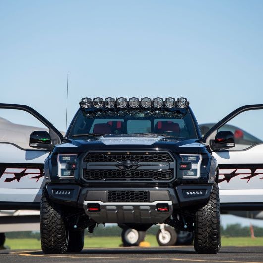 KC HiLiTES 17-18 Ford Raptor 57in. Pro6 Gravity LED 9-Light 180w Combo Beam Overhead Light Bar Sys-tuningsupply.com