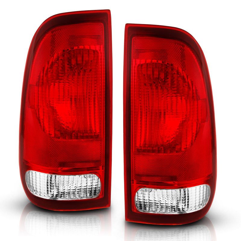 ANZO 1997-2003 Ford F-150 Taillight Red/Clear Lens (OE Replacement)-tuningsupply.com