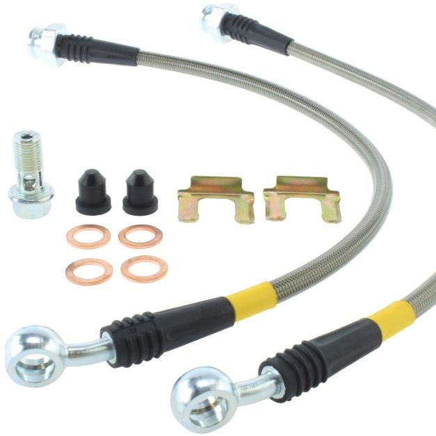 StopTech 06-09 Pontiac Solstice Stainless Steel Rear Brake Line Kit-Brake Line Kits-Stoptech-STO950.62505-SMINKpower Performance Parts