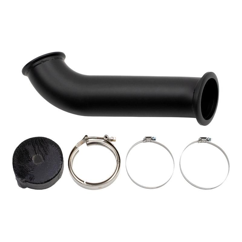 Wehrli 04.5-07 Dodge Ram Cummins 4in Down Pipe - w/High Mount S400 Turbo &amp; 2nd Gen Manifold - SMINKpower Performance Parts WCFWCF100262 Wehrli