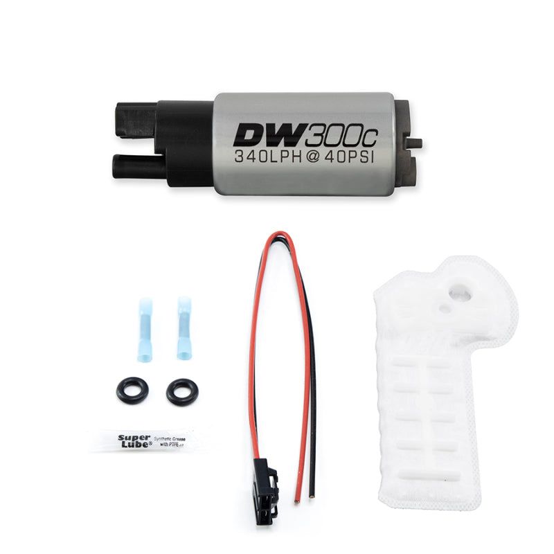 DeatschWerks 340lph DW300C Compact Fuel Pump 17-20 Honda Civic Type R (w/o Mounting Clips)-tuningsupply.com