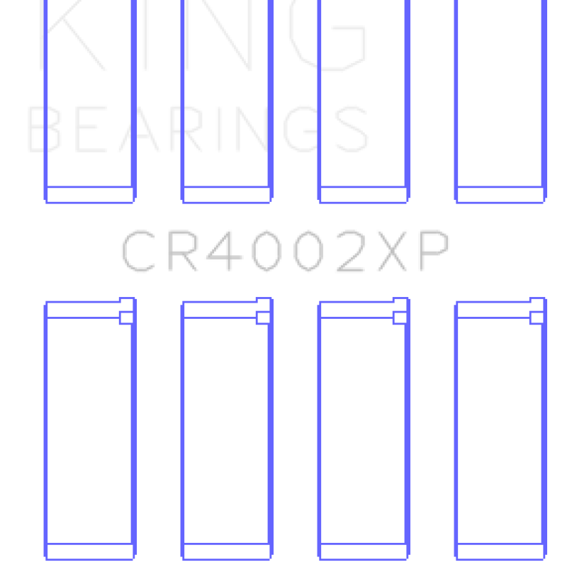 King Mazda B6/B6-T/ZM/B3/B5 (Size +0.5mm) Connecting Rod Bearing Set (Set of 4)-tuningsupply.com