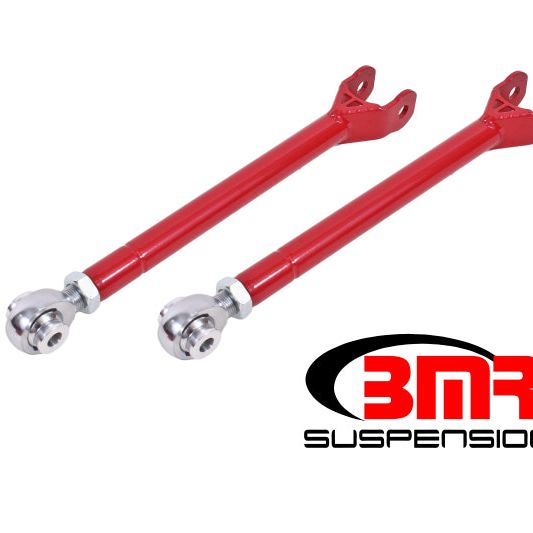 BMR 08-17 Challenger Lower Trailing Arms w/ Single Adj. Rod Ends - Red-tuningsupply.com