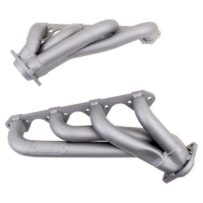 BBK 79-93 Mustang 351 Swap Shorty Unequal Length Exhaust Headers - 1-5/8 Titanium Ceramic-tuningsupply.com