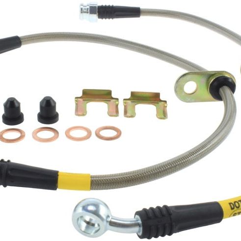 StopTech 13-13 Honda Civic EX Rear SS Brake Lines-Brake Line Kits-Stoptech-STO950.40519-SMINKpower Performance Parts