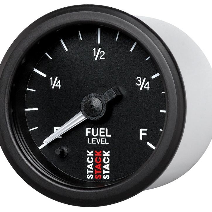 Autometer Stack Instruments 52mm 0-280 Ohm Programmable Pro Stepper Motor Fuel Level Gauge - Black-tuningsupply.com