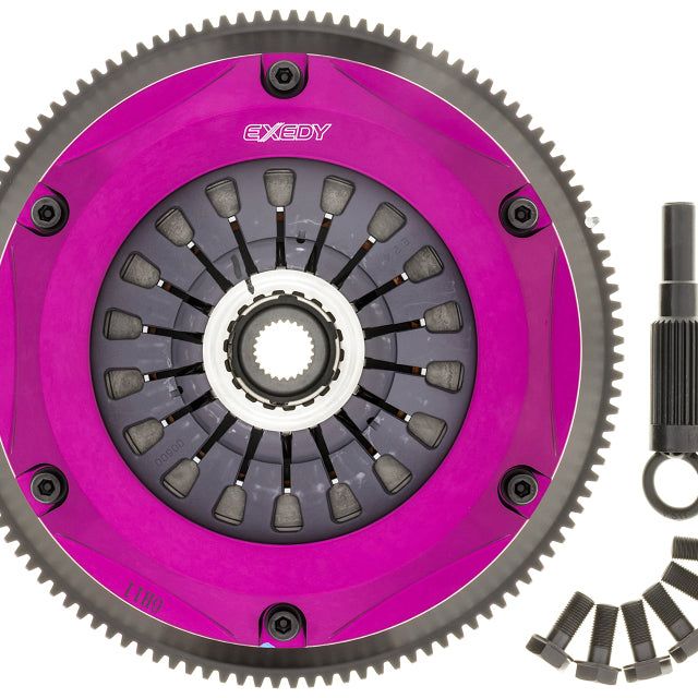 Exedy 1993-1994 Nissan Skyline GTR L6 Hyper Twin Cerametallic Clutch Sprung Center Disc Pull Type-tuningsupply.com