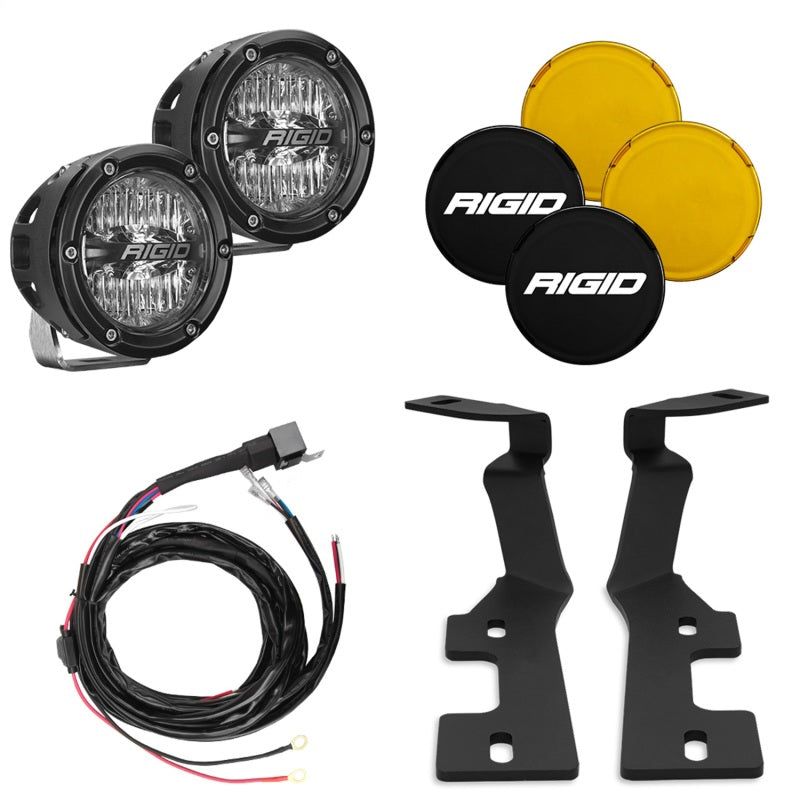 Rigid Industries 2019+ Dodge RAM 1500/TRX A-Pillar Light Kit (Incl. 4In 360-Series Drive) - SMINKpower Performance Parts RIG46718 Rigid Industries