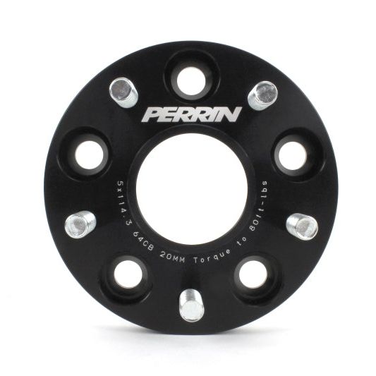 Perrin 17-18 Honda Civic Si 64.1mm Hub 5x114.3 20mm Wheel Spacers (One Pair)-tuningsupply.com