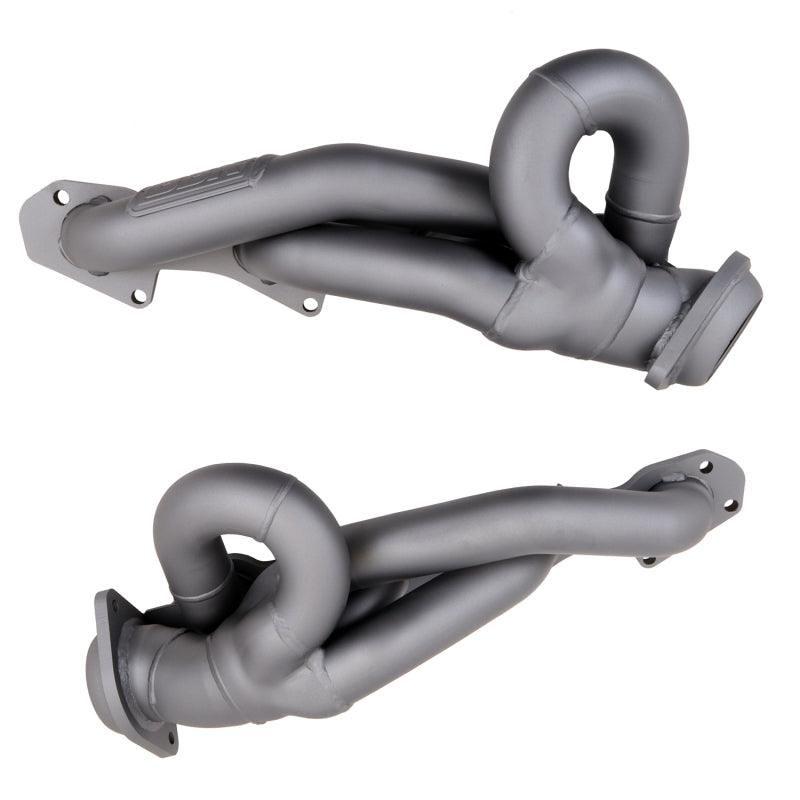 BBK 14-18 GM Truck 5.3/6.2 1 3/4in Shorty Tuned Length Headers - Titanium Ceramic-tuningsupply.com