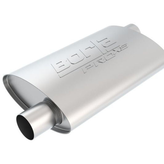 Borla Pro-XS 2.25in Tubing 14in x 4in x 9.5in Oval Offset/Offset Muffler-tuningsupply.com