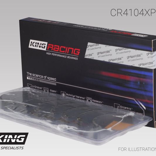 King Audi/VW 83-03 1.6L/1.8L/2.0L Performance Coated Rod Bearing Set-tuningsupply.com