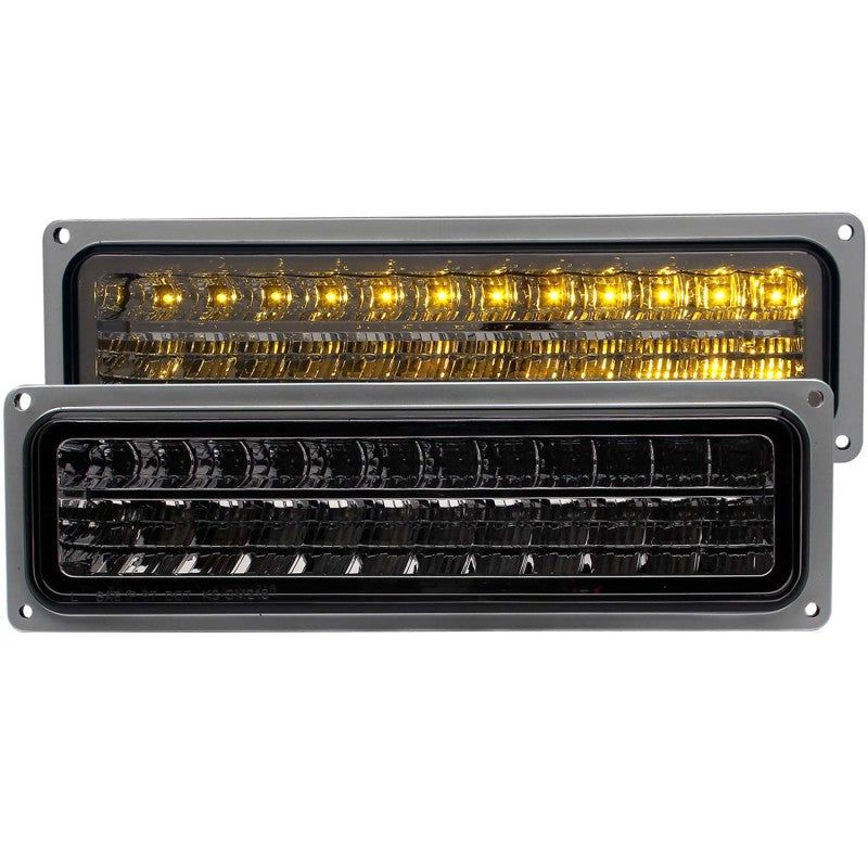 ANZO 1988-1998 Chevrolet C1500 LED Parking Lights Smoke-tuningsupply.com