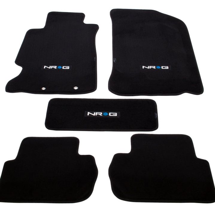 NRG Floor Mats - 02-06 Acura RSX (NRG Logo) - 5pc.-Floor Mats Carpeted-NRG-NRGFMR-220NRG-SMINKpower Performance Parts