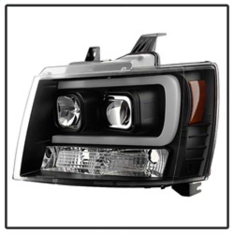 Spyder 07-14 Chevy Suburban/1500/2500/Tahoe V2 Projector Headlights Blk PRO-YD-CSUB07V2-DRL-BK-Headlights-SPYDER-SPY5082565-SMINKpower Performance Parts