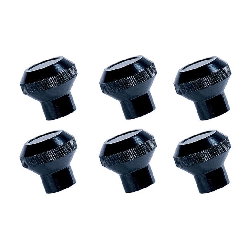 Rugged Ridge Billet Aluminum Dash Knob Set Black 76-86 Jeep CJ-Dash & Interior Trim-Rugged Ridge-RUG11420.02-SMINKpower Performance Parts