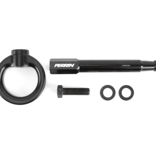 Perrin 2022 Subaru WRX / 18-21 Crosstrek / 14-21 Forester Tow Hook Kit (Front) - Black-Tow Hooks-Perrin Performance-PERPSP-BDY-237BK-SMINKpower Performance Parts