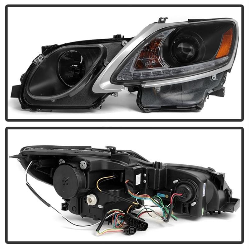 Spyder Lexus GS 300 / 350 / 450 06-11 Headlights - HID Model Only - Black PRO-YD-LG06-HID-DRL-BK - SMINKpower Performance Parts SPY5082800 SPYDER