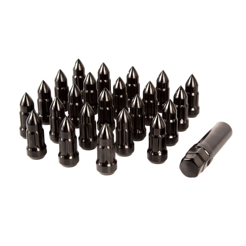 Rugged Ridge Lug Bullet Style Black 1/2-20-Lug Nuts-Rugged Ridge-RUG16715.25-SMINKpower Performance Parts