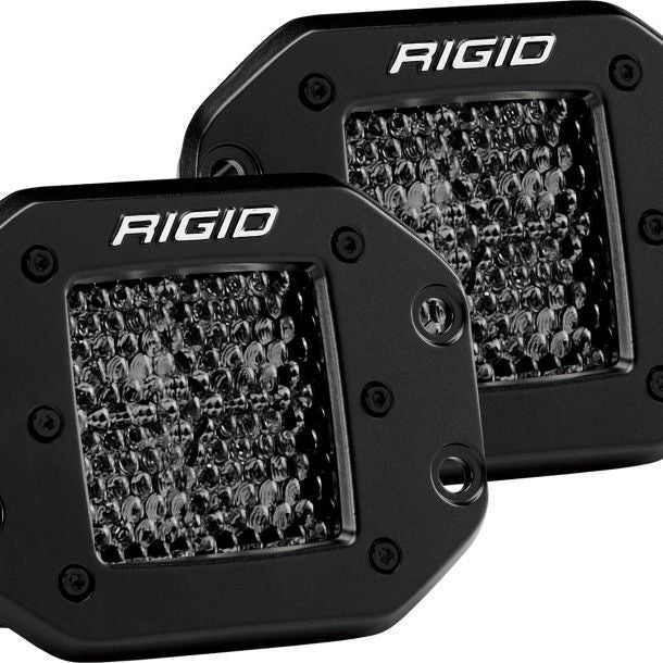 Rigid Industries D Series PRO Midnight Edition - Spot - Diffused - Pair-Light Bars & Cubes-Rigid Industries-RIG212513BLK-SMINKpower Performance Parts