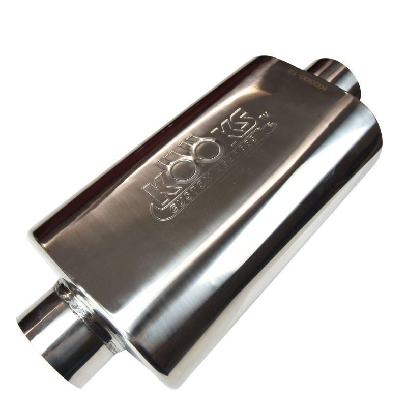 Kooks Universal 3in Center/Center Oval Muffler (4x8x12)-tuningsupply.com