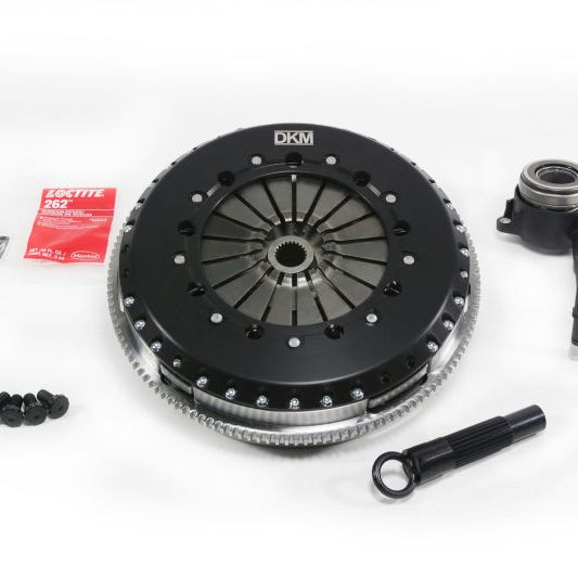 DKM Clutch 2.0 VW/Audi A3 TSI 8 Bolt Motor MS Twin Disc Clutch w/Steel Flywheel (660 ft/lbs Torque)-tuningsupply.com