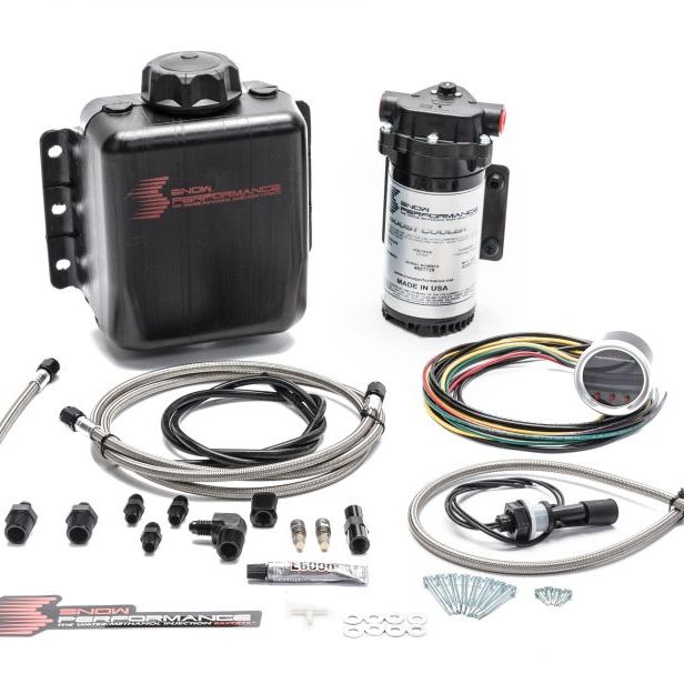 Snow Performance Stg 2 Boost Cooler F/I Prog. Water Injection Kit (SS Braided Line 4AN Fittings)-Water Meth Kits-Snow Performance-SNOSNO-210-BRD-SMINKpower Performance Parts