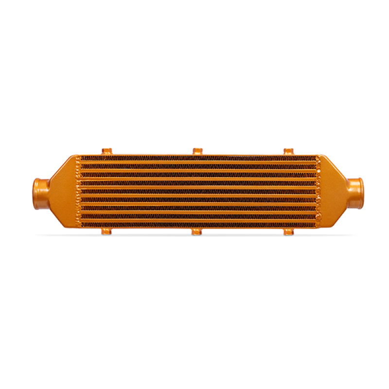 Mishimoto Universal Gold Z Line Intercooler  Overall Size: 28x8x3 Core Size: 21x6x2.5 Inlet / Outlet-tuningsupply.com