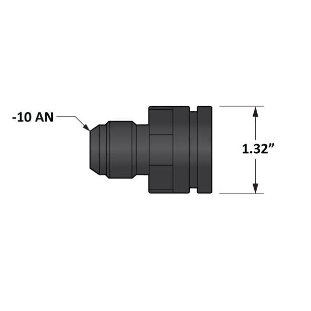 Fleece Performance Universal Billet Aluminum Adapter Fitting -10AN Male to 1.325in O-Ring Bore-tuningsupply.com