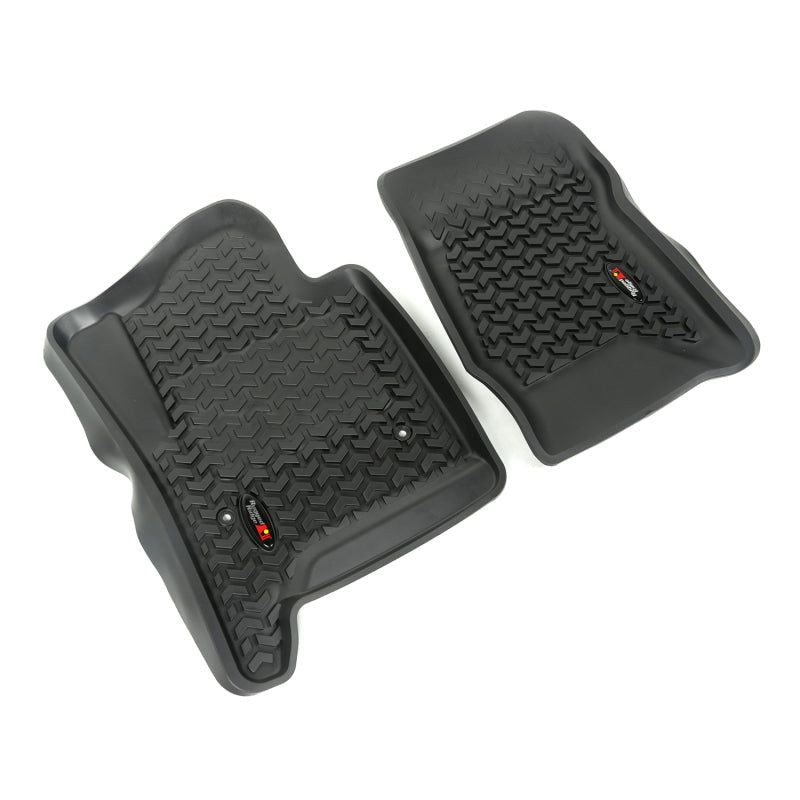 Rugged Ridge 2014-2018 GMC Sierra 1500 Front Black Floor Liner-Floor Mats - Rubber-Rugged Ridge-RUG82901.04-SMINKpower Performance Parts