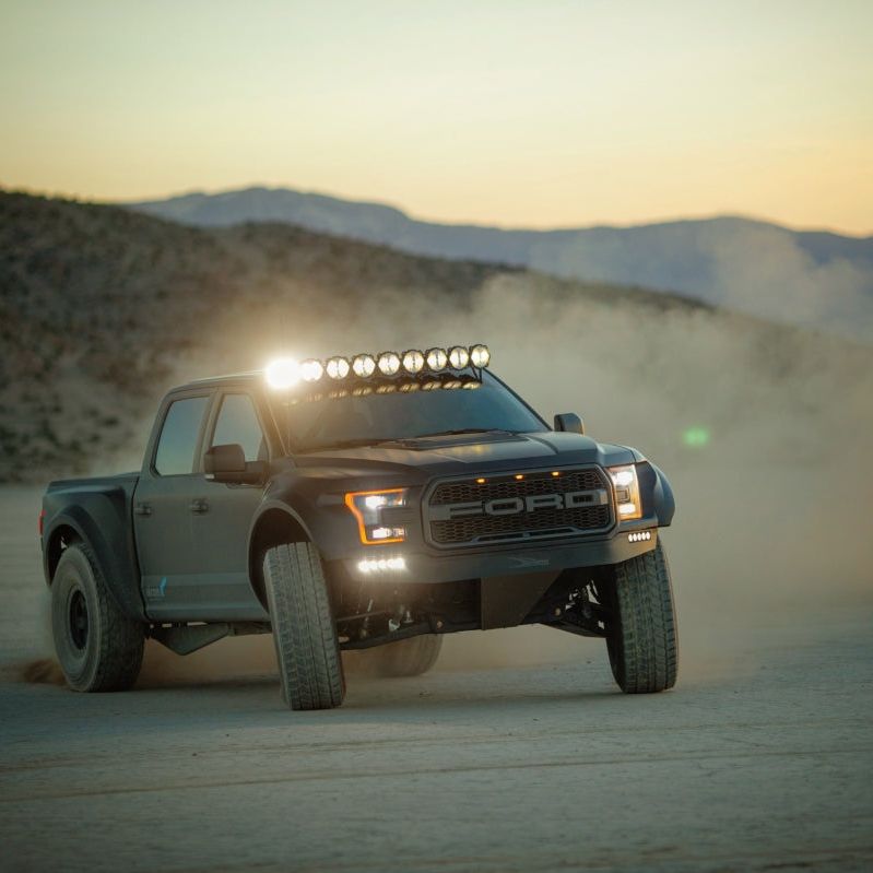 KC HiLiTES 17-18 Ford Raptor 57in. Pro6 Gravity LED 9-Light 180w Combo Beam Overhead Light Bar Sys-tuningsupply.com