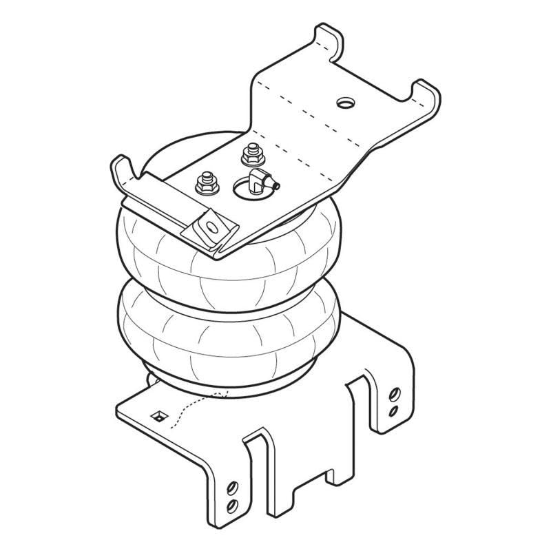 Firestone Ride-Rite Air Helper Spring Kit Rear 04-15 Nissan Titan 2WD/4WD (W217602355)-tuningsupply.com