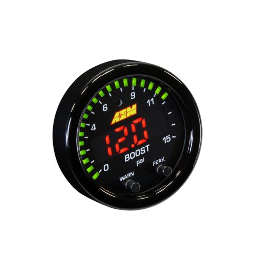 AEM X-Series Pressure 0-15psi Gauge Kit-tuningsupply.com