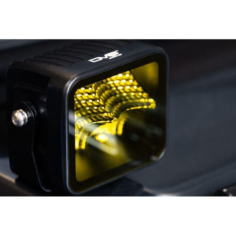 DV8 Offroad 3in Elite Series LED Amber Pod Light-tuningsupply.com