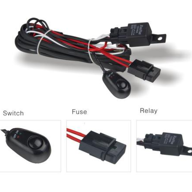 DV8 Offroad Wiring Harness w/ Relay & Switch-tuningsupply.com