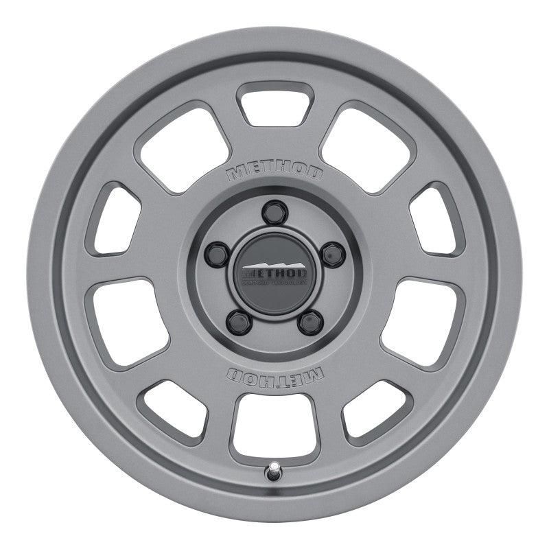 Method MR705 17x8.5 0mm Offset 5x5 71.5mm CB Titanium Wheel-tuningsupply.com