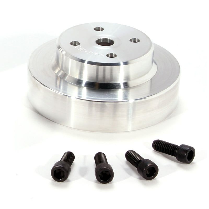 BBK 86-93 Mustang 5.0 Underdrive Pulley Kit - Lightweight CNC Billet Aluminum (3pc)-tuningsupply.com